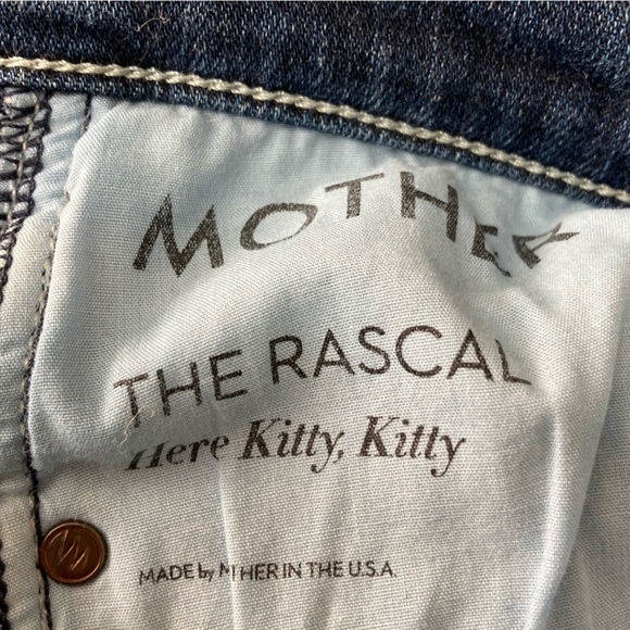 MOTHER The Rascal in Here Kitty, Kitty Jeans, Size 27 - Picture 5 of 8